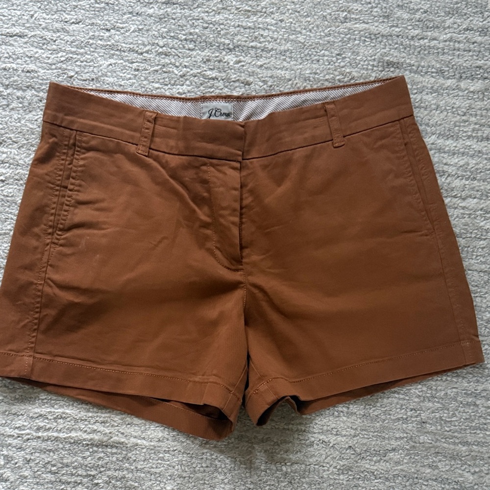 J Crew Rust Chino-Style Shorts